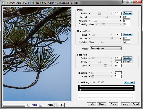 Fine USM Sharpen Plugin